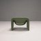 F598 Groovy Chairs in Pale Green Fabric by Pierre Paulin for Artifort 3