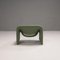 F598 Groovy Chairs in Pale Green Fabric by Pierre Paulin for Artifort, Image 3