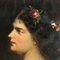 Previati, Ritratto di ragazza con corona di fiori, Incorniciato, Immagine 3