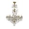 20th Century Brass & Glass Chandelier, Italy, Image 1