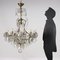 20th Century Brass & Glass Chandelier, Italy, Image 2