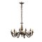 20th Century Bronze Chandelier, Italy 1