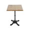 Square Bistro Table in Wood & Cast Iron, Image 2