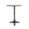 Round Bistro Table in Wood & Cast Iron 2