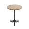 Round Bistro Table in Wood & Cast Iron 1