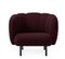 Burgundy Cape Lounge Chair with Stitches by Warm Nordic 2