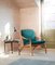 White Oiled Oak / Pale Rose Lean Back Lounge Chair by Warm Nordic 6