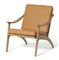 Nabuk White Oiled Oak / Seppia Lean Back Lounge Chair by Warm Nordic 5