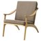 Nabuk White Oiled Oak / Seppia Lean Back Lounge Chair by Warm Nordic 1