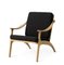 Nabuk White Oiled Oak / Seppia Lean Back Lounge Chair by Warm Nordic 4