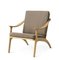 Nabuk White Oiled Oak / Seppia Lean Back Lounge Chair by Warm Nordic 2