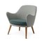 Light Cyan / Dark Cyan Dwell Lounge Chair by Warm Nordic 3