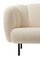 Cream Cape Lounge Chair with Stitches by Warm Nordic 8