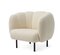 Cream Cape Lounge Chair with Stitches by Warm Nordic, Image 3