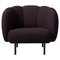 Sprinkles Eggplant Cape Lounge Chair with Stitches by Warm Nordic, Image 1