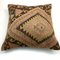 Vintage Turkish Kilim Pillow Cover in Wool & Cotton 5