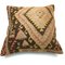 Vintage Turkish Kilim Pillow Cover in Wool & Cotton 9