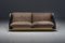 Lack & Leder Sofa, Italien, 1970er 2