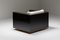 Poltrone cubiche nere in ottone di Romeo Rega di Maison Jansen, set di 2, Immagine 5