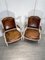Antique Napoleon III Heritage Brown Leather Armchairs, Set of 2 2