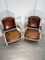 Antique Napoleon III Heritage Brown Leather Armchairs, Set of 2, Image 2