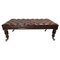 Ottomane Chesterfield Antique en Cuir Marron 1