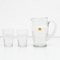 Antique Spanish Water Glasses and Jar, 1950s, Set of 7 3