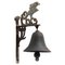 Antique 20th Century Rustic Spanish Wall Cast Iron Decorative Bell, Image 1