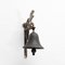 Antique 20th Century Rustic Spanish Wall Cast Iron Decorative Bell 14