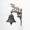 Antique 20th Century Rustic Spanish Wall Cast Iron Decorative Bell 6