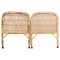 Bamboo and Rattan Headboard, Philippines, 1960, Set of 2 1