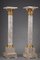 Marble and Gilt Bronze Composite Columns, Set of 2 2