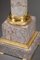 Marble and Gilt Bronze Composite Columns, Set of 2 7