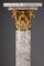 Marble and Gilt Bronze Composite Columns, Set of 2 3