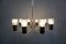 Space Age Ceiling Lamp with Glass Shades, Image 5