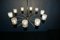 Space Age Ceiling Lamp with Glass Shades 3