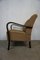 Vintage Armchair with Wooden Armrests 3