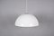 Mid-Century Italian Pendant in Metal and White Acrylic Glass by Harvey Guzzini, 1970s, Image 2