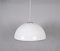 Mid-Century Italian Pendant in Metal and White Acrylic Glass by Harvey Guzzini, 1970s, Image 5