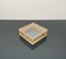 Italian Squared Box in Acrylic Glass and Rattan, 1970s 7