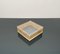 Italienische Viereckige Box aus Acrylglas und Rattan, 1970er 7