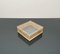 Italian Squared Box in Acrylic Glass and Rattan, 1970s 3