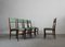 Italian Wood and Skai Dining Chairs from Gio Ponti, 1950s, Set of 5 3