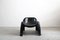 Schwarzer Toga Stuhl aus Fiberglas von Sergio Mazza für Artemide, Italien, 1960er 2