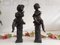 Figurines d'Enfants Antiques en Bronze, France, Set de 2 1