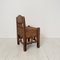 Romanesque Style Armchair in Sloid Pine, 1820, Image 5