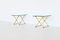 Dutch Side Tables in Brass and Glass by Peter Ghyczy, 1970, Set of 2, Image 1