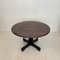 Mid-Century Italian Dining Table with Brown and Red Veneer, 1980s 1