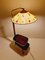 Deutsche Moderne Stehlampe aus Messing mit Mahagoni Tisch, 1950er 10