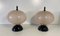 Italian Art Deco Style Lamps in Black and Pink Powder Murano Glass, Set of 2 11